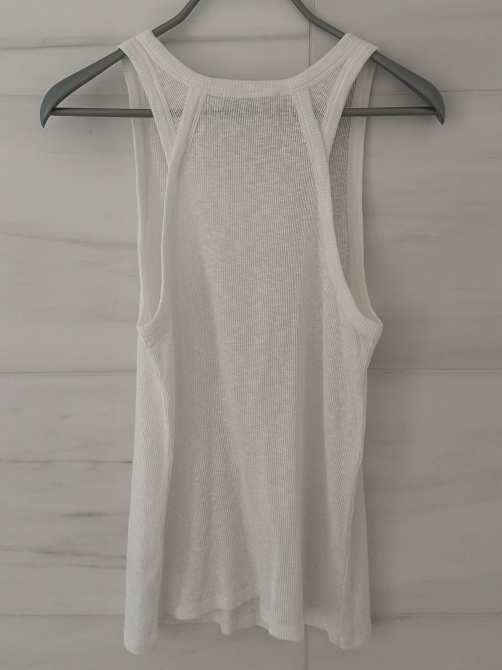Frame Denim White Ribbed Tank Top - Picture 5 of 5